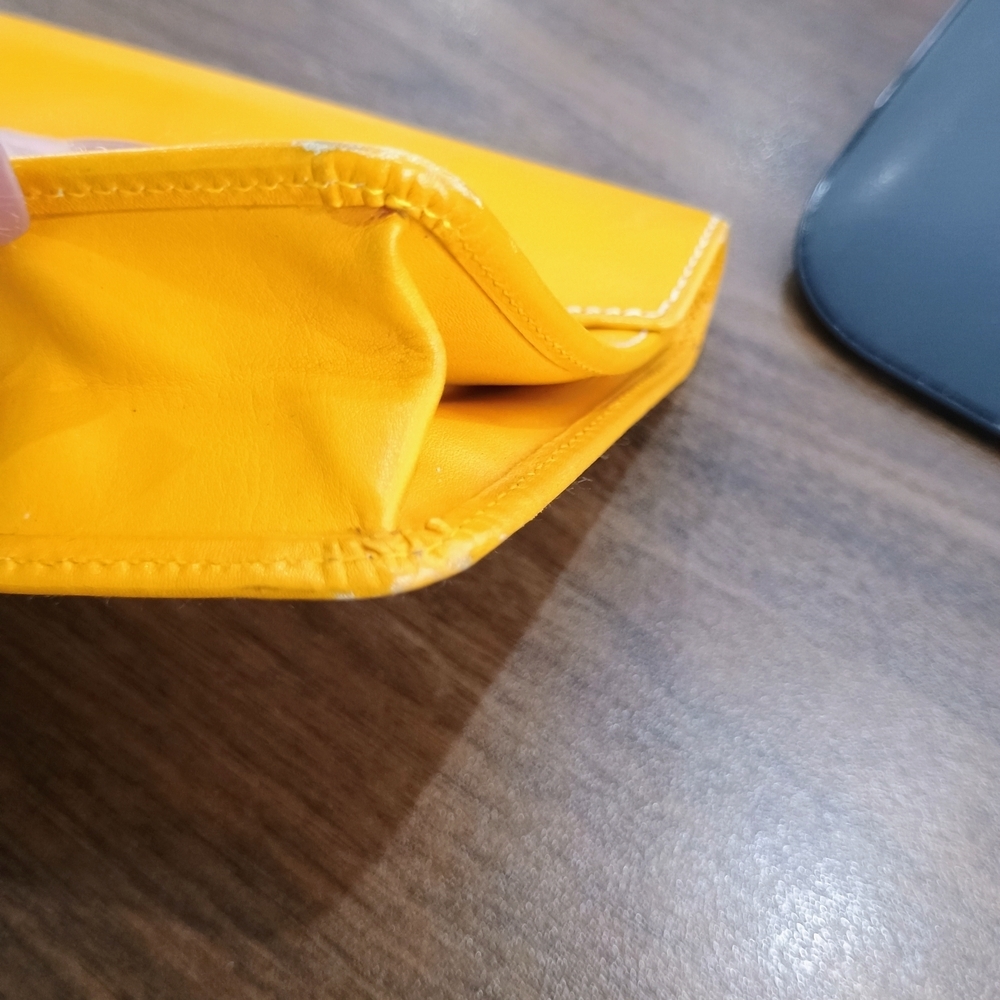 Dior Yellow Leather Clutch Small Wristlet - Picture 6 of 15